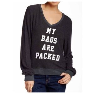 Wildfox Couture My Bags are Packed Sweatshirt